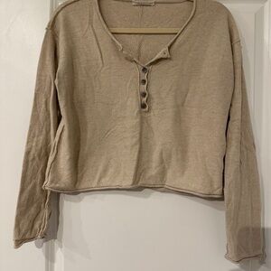 Em and Elle Long - Sleeve Crop Top